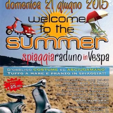 Gaeta: VespaRaduno in spiaggia. Domenica 21 Giugno 2015