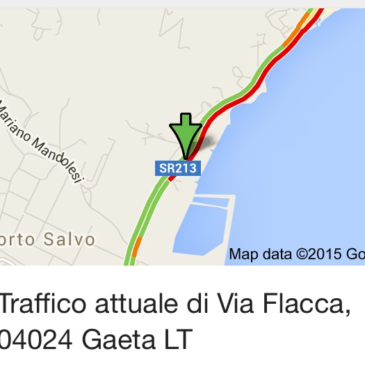 Traffico Gaeta-Formia: rallentamenti sulla flacca