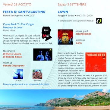 Gaeta: Spiagge in festa…la musica più trendy a Sant’Agostino e Serapo