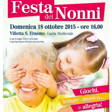 Gaeta: La Festa dei Nonni si terrà a Gaeta Medievale