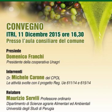 Convegno: L’IMPATTO DELLE PRATICHE AGRONOMICHE E DELLE RECENTI TECNOLOGIE SULLA QUALITA’ DELLE PRODUZIONI OLIVICOLE