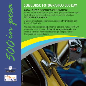 22 maggio 2016: al 500 DAY il concorso fotografico / info per partecipare