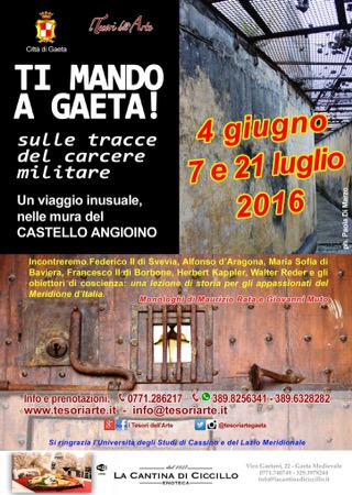 “Ti Mando a Gaeta!” Visita al castello Angioino / 4 giugno ore 16.00