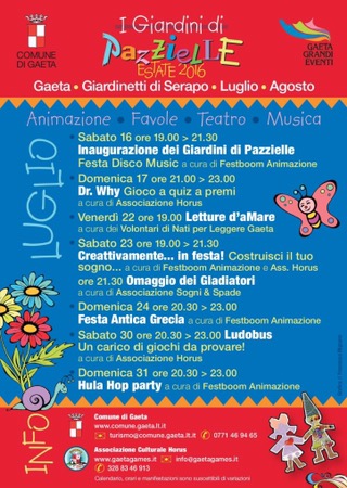 Gaeta: oggi l’inaugurazione di “Pazzielle” tanti eventi per Bambini