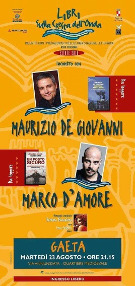 L’Ispettore Lojacono e Ciro di Gomorra a Gaeta per “Libri sulla Cresta dell’Onda”