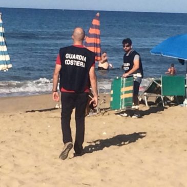 Gaeta: abusiva occupazione in spiaggia / sequestro e deferimento a piede libero