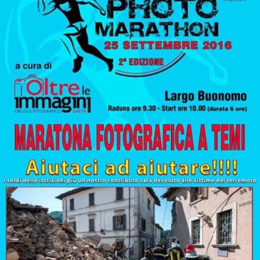 Gaeta PhotoMarathon 2016: il ricavato andrà alle popolazioni colpite dal terremoto