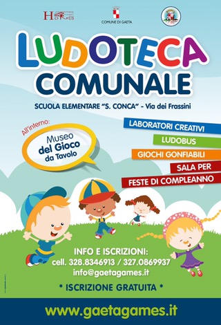 Gaeta Ludoteca Comunale Sebastiano Conca: al via le iscrizioni