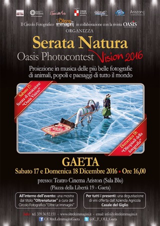 Oltre le Immagini e OASIS presentano a Gaeta la “Serata Natura” – Oasis Photocontest