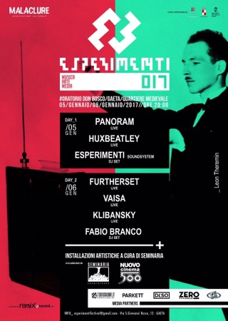 Esperimenti 017 Festival: 5-6 Gennaio 2017 / Oratorio Don Bosco