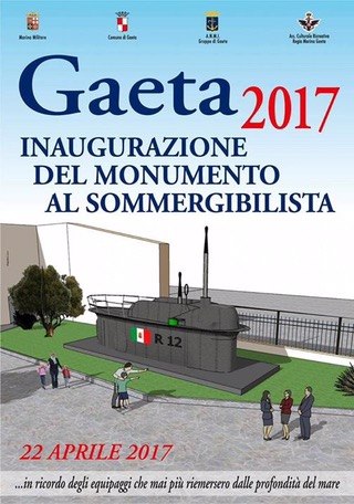 Gaeta scelta per il “Monumento del Sommergibilista”. Ecco il rendering 