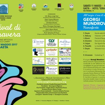 Gaeta: al via il Festival di Primavera 2017 / ecco il programma