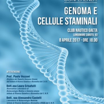 Eventi Gaeta: Conferenza “Genoma e Cellule Staminali”