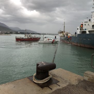 Incendio alla nave cisterna Palmarola: intervento dei soccorsi in esercitazione