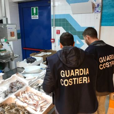 Pesca illegale e violazione norme igieniche: 20000 euro di verbali elevati