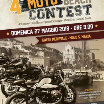 4^ MOTOBEACH CONTEST 2018: A Gaeta il 27 Maggio