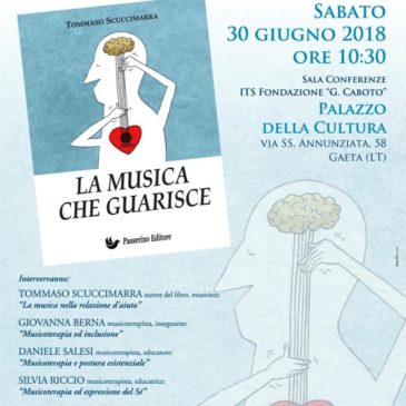 Gaeta: presentazione ufficiale del libro “La musica che guarisce” di Tommaso Scuccimarra