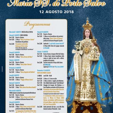 Festa della Madonna di Porto Salvo 2018: il programma