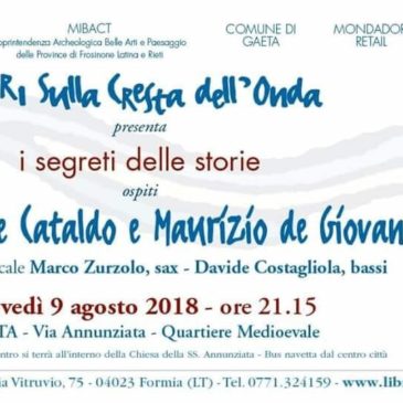 Questa sera a Gaeta: De Cataldo, autore di “Romanzo Criminale”